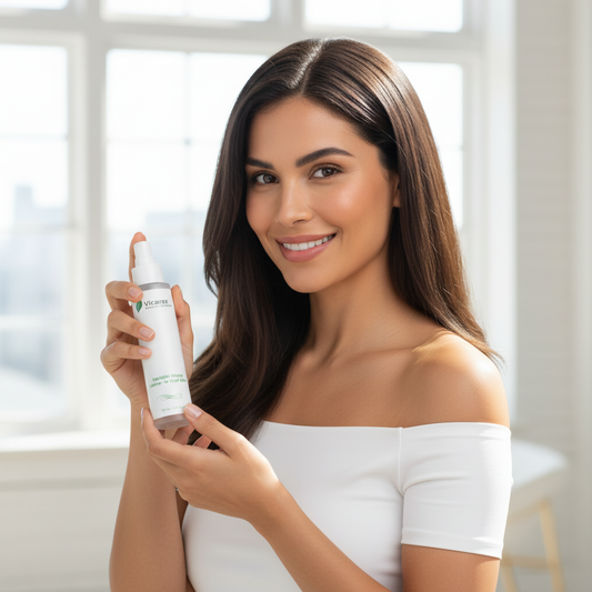 The Story of Shine: The Vicarex Health Leave-In Hair Shine Spray Vicarex