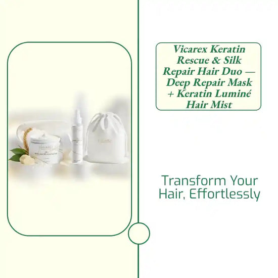 Vicarex Keratin Rescue &amp; Silk Repair Hair Duo &mdash; Deep Repair Mask + Keratin Lumin&eacute; Hair Mist by@Outfy
