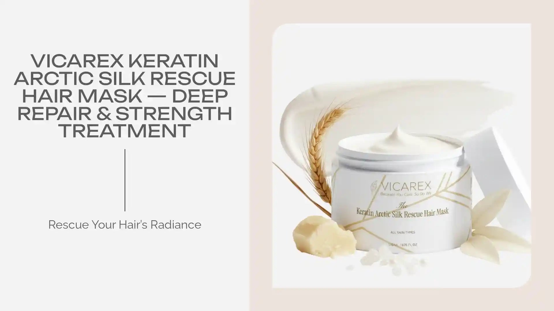 Vicarex Keratin Arctic Silk Rescue Hair Mask &mdash; Deep Repair & Strength Treatment by@Outfy